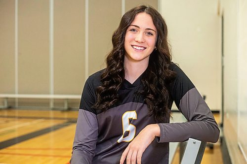 MIKAELA MACKENZIE / WINNIPEG FREE PRESS

Steinbach right side Sienna Driedger, who was named one of the top athletes in a varsity coaches poll, at Steinbach regional secondary school on Wednesday, Nov. 22, 2023. For Mike Sawatzky story.
Winnipeg Free Press 2023.