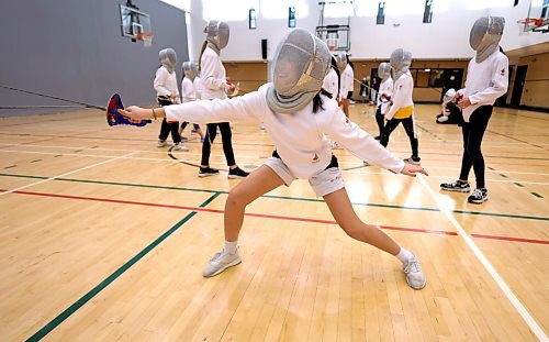 RUTH BONNEVILLE / WINNIPEG FREE PRESS

Standup - Girls learn fencing

Grade 6 student, Anabel, learns to spar with her opponent during the Bison Transport Girls Multi-Sport Series at Sport Manitoba   Friday.  


Girls ages 7 - 12,  who were off school on an inservice day,  learn to fence with the help and instruction of coaches with the Manitoba Fencing Association at Sport Manitoba on Friday.  Fencing was one of 4 unique sports the girls participated in:  badminton, tennis, fencing, and taekwondo during the day long event.  

The Bison Transport Girls Multi-Sport Series gives girls ages 7-12 (birth years 2010-2016) of all backgrounds the chance to get active and try multiple different sports they may not have tried before. Each sport has instructors leading the way with experience and knowledge specific to their activity, ensuring everyone is learning, staying safe, and having fun! 

See website link for more details.
 
Nov 24th,, 2023