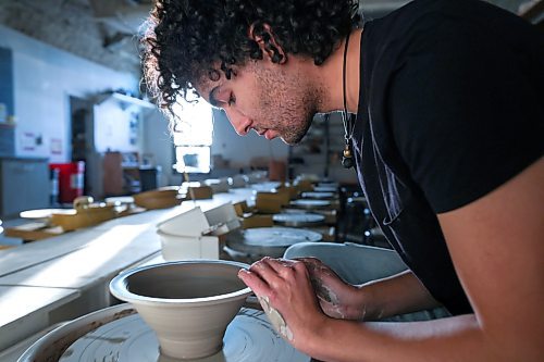 RUTH BONNEVILLE / WINNIPEG FREE PRESS

LOCAL - Rhodes scholar

Working photos of artist, Joel Nichols, U of M's 100th and latest Rhodes Scholar, in the U of M's pottery studio Monday. 

RHODES SCHOLAR: The University of Manitoba is celebrating its 100th Rhodes scholar, ceramicist Joel Nichols. Nichols graduated from the U of M's visual art school in the spring. The artist is slated to begin attending Oxford University next fall. Talking to Nichols about their artistic inspirations, wors, studies, what they plan to do at Oxford, etc. MAGGIE

Maggie Macintosh story

Nov 27th,, 2023