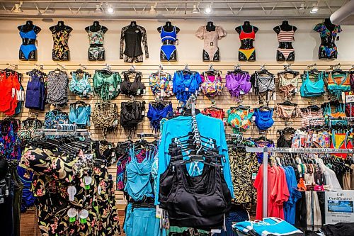 MIKAELA MACKENZIE / WINNIPEG FREE PRESS

The Hula Hut swimwear business on Thursday, Nov. 30, 2023. The shop, which is celebrating its 20 year anniversary, aims to empower women and carries swimsuits for women&#x573; bodies in all sizes from 0 to 24. For Janine LeGal story.
Winnipeg Free Press 2023.