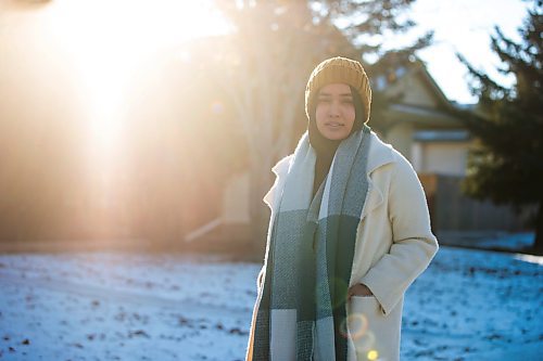 MIKAELA MACKENZIE / WINNIPEG FREE PRESS

Maliha Tauqeer, who immigrated to Winnipeg from Patna, India, in 2022, poses for a photo outside on Friday, Dec. 1, 2023. At first she was excited for winter, but soon realized that she experiences seasonal blues with the cold, dark season.
Winnipeg Free Press 2023