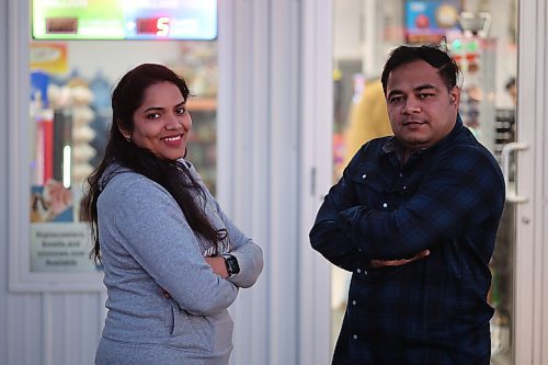 Little Chiefs Place's new owners Akash and Ashwini Patel. The couple is considering the addition of a car wash to the business and the motive is to continue the legacy of a well-established business and provide enhanced services to the community. Photo: (Abiola Odutola/The Brandon Sun)