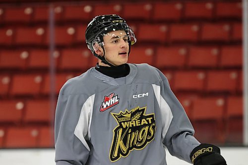 Overage defenceman Jackson DeSouza was acquired by the Brandon Wheat Kings on Thursday for fellow 2003-born defencmena Kayden Sadhra-Kang. (Perry Bergson/The Brandon Sun)
Dec. 4, 2023