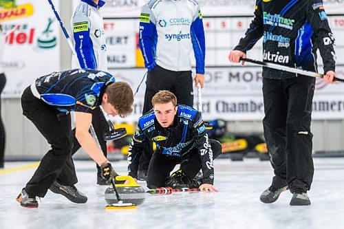 MIKAELA MACKENZIE / WINNIPEG FREE PRESS

Skip Jordon McDonald at the DEKALB Superspiel in Morris on Monday, Dec. 4, 2023. For Taylor Allen story.
Winnipeg Free Press 2023