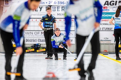 MIKAELA MACKENZIE / WINNIPEG FREE PRESS

Skip Braden Calvert at the DEKALB Superspiel in Morris on Monday, Dec. 4, 2023. For Taylor Allen story.
Winnipeg Free Press 2023