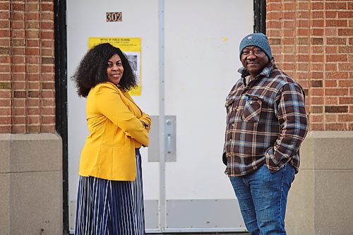 Left to Right: Helen and the property owner Onyebuchi Onuke are willing to extend their existing efforts to aid the homeless and vulnerable but highlighted stringent conditions. Photos: Abiola Odutola/The Brandon Sun