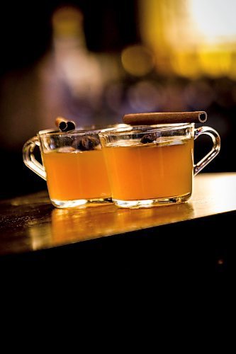 JOHN WOODS / WINNIPEG FREE PRESS
Patent 5 Distillery bar manager Nick Drescher has developed a spiced cider drink for the Christmas season and mixed it up in the Alexander Avenue bar Tuesday, December 5, 2023. 

Reporter: eva