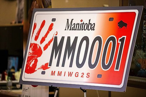 MIKAELA MACKENZIE / WINNIPEG FREE PRESS
	
New MMIWG licence plates are launched at Ka Ni Kanichih on Friday, Dec. 8, 2023. For Malak story.
Winnipeg Free Press 2023