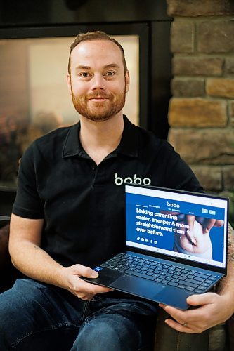 MIKE DEAL / WINNIPEG FREE PRESS
Grant McDonald, co-founder of Bobo.
Bobo is a start-up online platform using AI to connect soon-to-be parents with local services, like sleep consultants and photographers, and to show local health guidelines. They will be launching a mobile app that tracks women&#x2019;s pregnancy in the spring, but they have a website that people can start using now.
See Gabrielle Piche story
231204 - Monday, December 04, 2023.