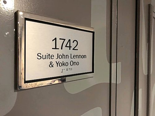 JOHN LONGHURST / WINNIPEG FREE PRESS

17th floor of the Queen Elizabeth Hotel in Montreal where John Lennon and Yoko Ono held their famous bed-in for peace in 1969 &#x2014; the same place where they recorded the song &#x201c;Give Peace a Chance.&#x201d;
