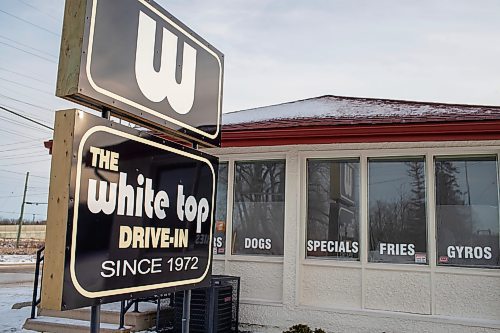 BROOK JONES / WINNIPEG FREE PRESS
The White Top Drive-In is opening its second location in Winnipeg at 1200 Chevrier Blvd. The drive-in was pictured in Winnipeg, Man., Friday, Dec. 15, 2023.