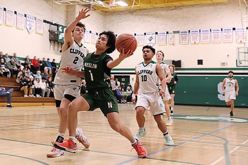 16122023
Felip Elizalde #1 of the Neelin Spartans steps in to let a shot off on net during the Spartans 20th annual Brandon Sun Spartan Invitational game against the Dauphin Clippers at &#xc9;cole Secondaire Neelin High School on Friday.
(Tim Smith/The Brandon Sun)