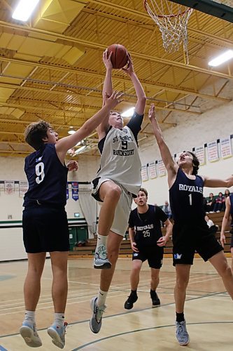 James Lawton was named MVP of the Brandon Sun Spartan Invitational Source for Sports Division after leading his SJR Eagles past the Selkirk Royals at Neelin on Saturday. (Thomas Friesen/The Brandon Sun)