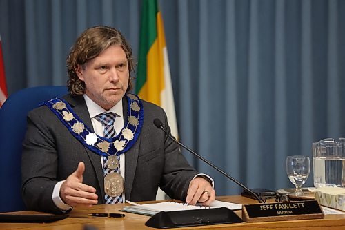 Mayor Jeff Fawcett said at Monday's Brandon City Council meeting that he's headed to Winnipeg this week for discussions with provincial ministers over the city's financial difficulties. (Colin Slark/The Brandon Sun)