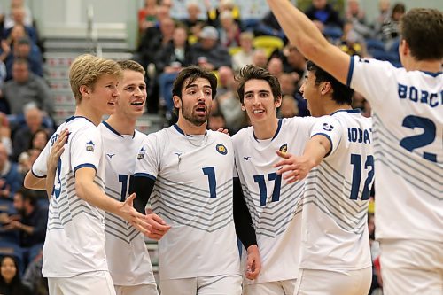 The Brandon University Bobcats men's volleyball team is 8-4 in Canada West action at the semester break. Their next matches are at the Wesmen Classic in Winnipeg next week. (Thomas Friesen/The Brandon Sun)
