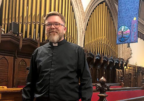 JOHN LONGHURST / WINNIPEG FREE PRESS

Andrew Rampton, rector at Holy Trinity Anglican Church in downtown Winnipeg.

2023