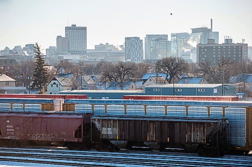 MIKAELA MACKENZIE / WINNIPEG FREE PRESS
	
Rail lines divide the city, as seen from the Salter Street bridge, on Thursday, Dec. 28, 2023. For CP rail line moving story.
Winnipeg Free Press 2023