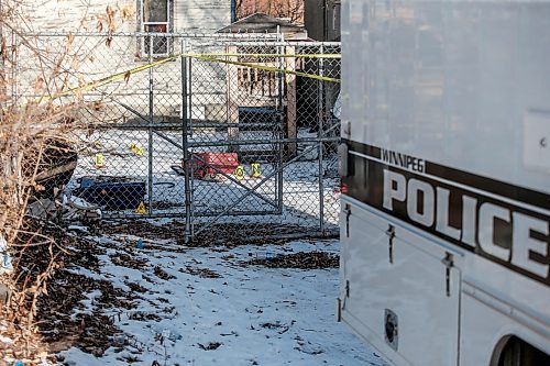 JOHN WOODS / WINNIPEG FREE PRESS
Police investigate at a murder scene at 262 Selkirk Monday, January 1, 2024. 

Reporter: nicole