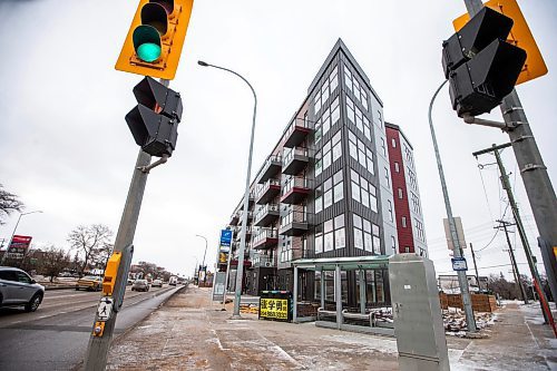 MIKAELA MACKENZIE / WINNIPEG FREE PRESS
	
The near-completed The Point apartment complex at 1125 Pembina Highway on Wednesday, Jan. 3, 2024.  For Josh real estate story.
Winnipeg Free Press 2023