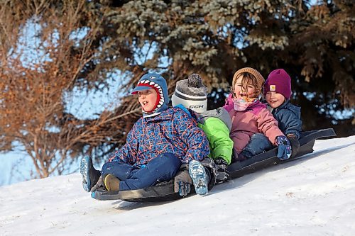 04012024
Kids from Souris Cooperative Daycare spent Thursday morning sledding at Victoria Park.
(Tim Smith/The Brandon Sun)