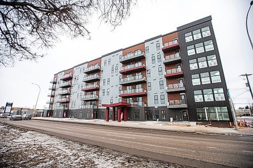 MIKAELA MACKENZIE / WINNIPEG FREE PRESS
	
The near-completed The Point apartment complex at 1125 Pembina Highway on Wednesday, Jan. 3, 2024.  For Josh real estate story.
Winnipeg Free Press 2023