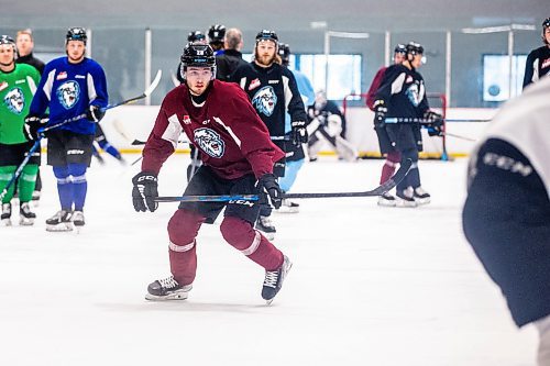 MIKAELA MACKENZIE / WINNIPEG FREE PRESS
 
Conor Geekie (28) at practice at The RINK in Winnipeg on Tuesday, May 9, 2023. For Josh story.

Winnipeg Free Press 2023.