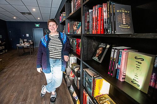 MIKAELA MACKENZIE / WINNIPEG FREE PRESS
	
Chelsea McKee-Trenchard, owner of Raven&#x2019;s End, at the horror-centric book store (which opened last week) on Tuesday, Jan. 9, 2024. For Ben Waldman story.
Winnipeg Free Press 2023