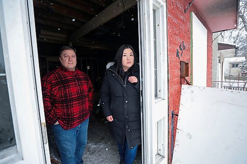 RUTH BONNEVILLE / WINNIPEG FREE PRESS

LOCAL - vacant fires

Vacant home owner Maria Suzuki and her lawyer John Prystanski at her home located at 456 Elgin Ave.

Suzuki is being charged - and is fighting - a total of more than $100,000 charged to her for the city&#x573; costs of fighting three fires at the vacant property. She currently is renovating the property with work being done during photo session. 


 Rollason story

Jan 10th, 2024