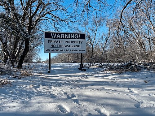 MAGGIE MACINTOSH / WINNIPEG FREE PRESS
Tochal Development Group has begun warning area residents of trespassing on the private lot. 