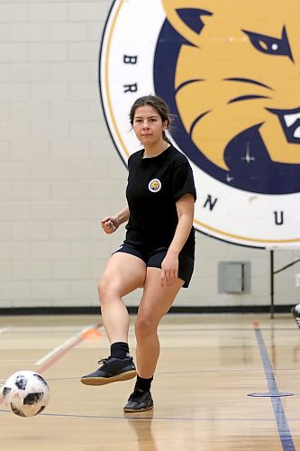 Brandon University Bobcats rookie Pia Bokingkito, left photo, has figured out futsal fast and captain Molly MacPherson-Blair, right, sees a bright future for the speedster from Neepawa. (Thomas Friesen/The Brandon Sun)