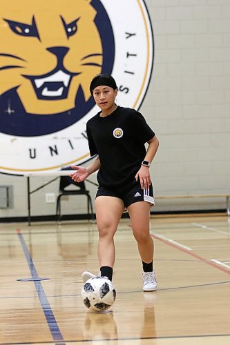 Brandon University Bobcats rookie Pia Bokingkito, left photo, has figured out futsal fast and captain Molly MacPherson-Blair, right, sees a bright future for the speedster from Neepawa. (Thomas Friesen/The Brandon Sun)