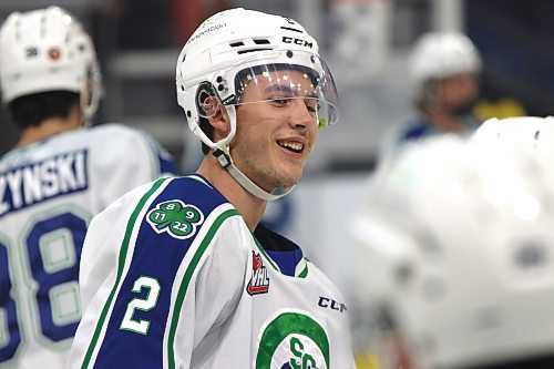 Zach Turner had a lot to smile about on Friday at Westoba Place as he had the winning goal in a 7-3 Swift Current Broncos victory over his former team, the Brandon Wheat Kings. (Perry Bergson/The Brandon Sun)
Jan. 16, 2024