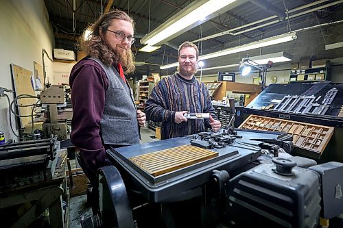 RUTH BONNEVILLE / WINNIPEG FREE PRESS

biz - Maple Leaf Rubber Stamp

Photo of Willows Christopher (long hair) and Zach Isaacs, the new owners of a local business almost 100 years old, Maple Leaf Rubber Stamp in their shop.  

Story: Business Profile.  Since 1932, Maple Leaf Rubber Stamp has been manufacturing rubber stamps, corporate seals, custom buttons, engraved signs, award ribbons, while still using the same processing methods from the 30s. Young new owners are reimagining this local business almost 100 years later. Willows Christopher and Zach Isaacs (who started a winery in Winnipeg when they were 18 years old), are branching out and have acquired the 91-year-old company.

Reporter: Janine LeGal, 

Jan 9th, 2024