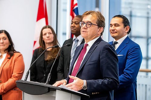 MIKAELA MACKENZIE / WINNIPEG FREE PRESS
	
Minister of Energy and Natural Resources Jonathan Wilkinson makes a funding announcement supporting clean fuels production at the Royal Aviation Museum of Western Canada on Wednesday, Jan. 17, 2024. 
Winnipeg Free Press 2024