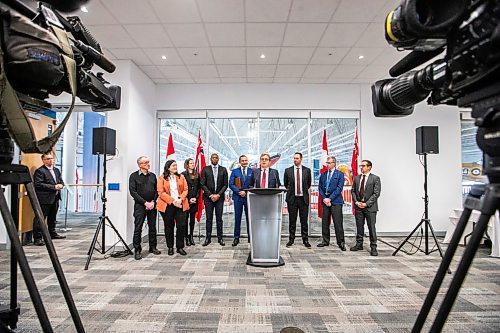 MIKAELA MACKENZIE / WINNIPEG FREE PRESS
	
Minister of Energy and Natural Resources Jonathan Wilkinson makes a funding announcement supporting clean fuels production at the Royal Aviation Museum of Western Canada on Wednesday, Jan. 17, 2024. 
Winnipeg Free Press 2024