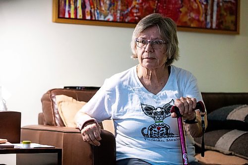 Judy Waytiuk, who had a hip replacement done in Fargo last month — one of the last out-of-province surgeries before the province’s surgical backlog task force program was discontinued — said the cost of the surgeries is “outrageous.” (Mikaela MacKenzie/Winnipeg Free Press) 