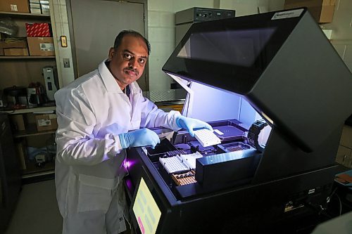 RUTH BONNEVILLE / WINNIPEG FREE PRESS

Biz - novel biotech

Photo of Santhosh Kallivalappil, owner of Novel Biotechnology Inc., in his lab Wednesday.  Kallivalappil is working with a Gene synthesizer, a specialized machine to synthesis the human or bacterial gene in lab from nucleotides. This gene can be used for DNA therapy or mRNA vaccines 

Subject: Story about U of M scientist who left Winnipeg to work in the private sector and came back to start his own biotechnology firm &#x2013; Novel Biotechnology &#x2013; that has developed a promising technology platform that uses a new kind of bacteria that can produce material much faster for pharmecuetical companies developing vaccines and other therapeutics.

See Cash story.


Jan 17th, 2024
