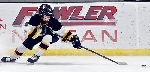 Brandon Wheat Kings forward Byrnn Rice leads her second-place team in scoring with 17 goals and six assists. (Photos by Jules Xavier/The Brandon Sun)