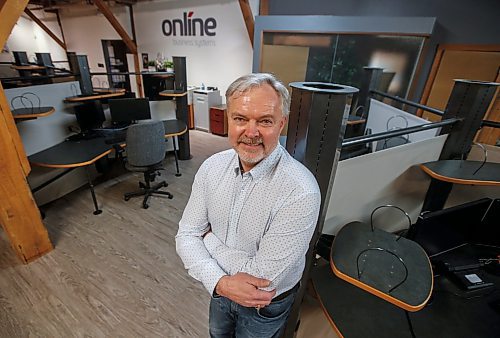 JOHN WOODS / WINNIPEG FREE PRESS
Tim Siemens, partner and Chief Technical Officer (CTO) of Online Business Systems, is photographed at their office on Bannatyne Ave. in Winnipeg Tuesday, January 23, 2024. Siemens gave a presentation to Tech Manitoba about the use of artificial intelligence (AI) in business.

Reporter: martin