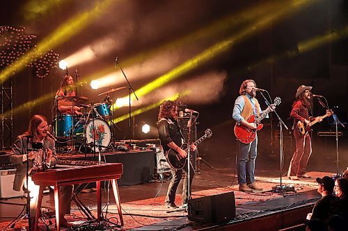 23012024
Four-time Juno Award winning Canadian rock band The Sheepdogs, from Saskatoon, perform at the Western Manitoba Centennial Auditorium on Tuesday evening as part of their Backroad Boogie tour.
(Tim Smith/The Brandon Sun)