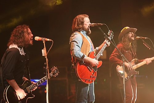 23012024
Four-time Juno Award winning Canadian rock band The Sheepdogs, from Saskatoon, perform at the Western Manitoba Centennial Auditorium on Tuesday evening as part of their Backroad Boogie tour.
(Tim Smith/The Brandon Sun)