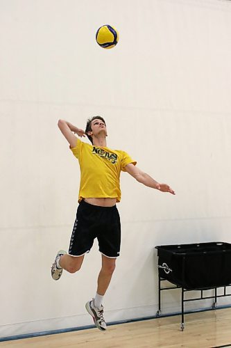 Philipp Lauter and the Brandon University Bobcats men's volleyball team take on the UBC Okanagan Heat in a pair of Canada West matches this weekend. (Photos by Thomas Friesen/The Brandon Sun)