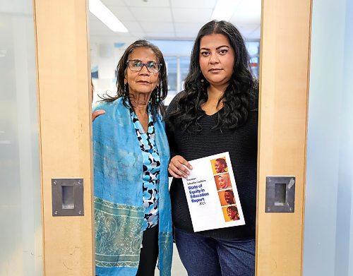 RUTH BONNEVILLE / WINNIPEG FREE PRESS

LOCAL - IRCOM

Photo of Suni Matthews (left) and Kathleen Vyrauen, who both worked on the report, after the presentation at IRCOM Thursday.

Areas that they specialize, Racialized Newcomer Teacher Transition Support Initiative and  overview of State of Equity in Education Report, respectively.

Story, launch of the Newcomer Education Coalition&#x573; State of Equity in Education Report. The Newcomer Education Coalition (NEC) report launch at IRCOM..

See Maggie's story

Jan 25th, 2024