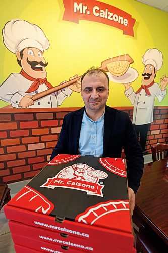 MIKE DEAL / WINNIPEG FREE PRESS
Mohamad Jumaily, founder of Mr. Calzone, at his original location at 749 Ellice Avenue, plans to grow the franchise to more than 40 companies across Canada by 2026. They are opening a fifth location on McPhillips in March.
See Gabby story
240125 - Thursday, January 25, 2024.