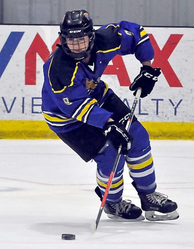 Forward Ivy Fry has scored four goals and added five assists in 23 games with the Westman Wildcats. (Jules Xavier/The Brandon Sun)