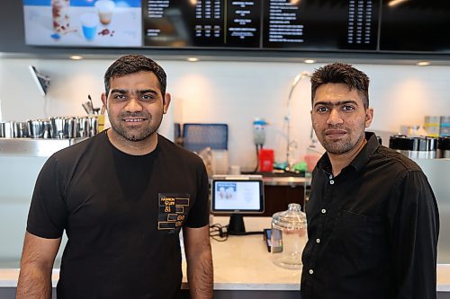 Second Cup Coffee and Chocolato Ice Cream co-owners Ketul Chaudhary and Kartik Patel. Chaudhary says the wide range of options from the brand is a compelling reason for the owners to introduce it to Brandon, providing a unique and diverse culinary experience. Photos Abiola Odutola/The Brandon Sun