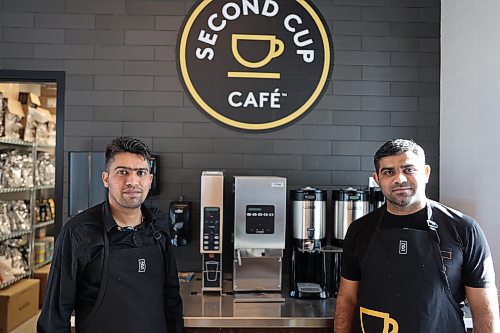 Second Cup Coffee and Chocolato Ice Cream co-owners Ketul Chaudhary and Kartik Patel. Chaudhary says the wide range of options from the brand is a compelling reason for the owners to introduce it to Brandon, providing a unique and diverse culinary experience. Photos Abiola Odutola/The Brandon Sun