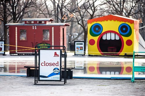 MIKAELA MACKENZIE / WINNIPEG FREE PRESS

The closed (and partially melted) canopy rink at The Forks on Tuesday, Jan. 30, 2024. For Malak story.
Winnipeg Free Press 2024.