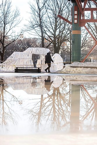 MIKAELA MACKENZIE / WINNIPEG FREE PRESS

The closed (and partially melted) canopy rink at The Forks on Tuesday, Jan. 30, 2024. For Malak story.
Winnipeg Free Press 2024.