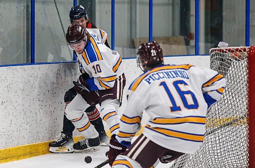 JOHN WOODS / WINNIPEG FREE PRESS
Justin Lies (10), Flin Flon player on team SJHL, on the ice at the MJHL-SJHL Showcase in Winnipeg Tuesday, January 30, 2024. 

Reporter: mike